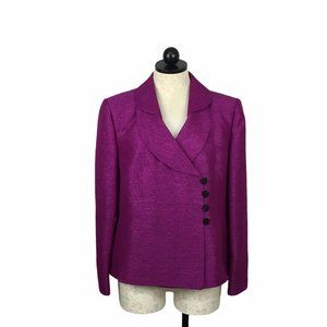 Kasper Button Front Blazer